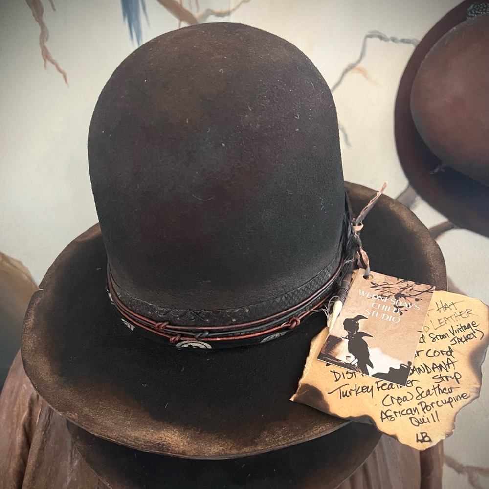 RAMBLE ON Custom Redesigned Dynafelt Open Crown Hat